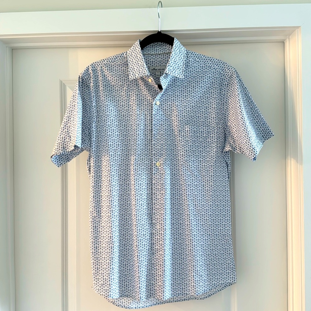 Men’s Small (runs medium) Peter Millar Martini / Shaker short sleeve button down